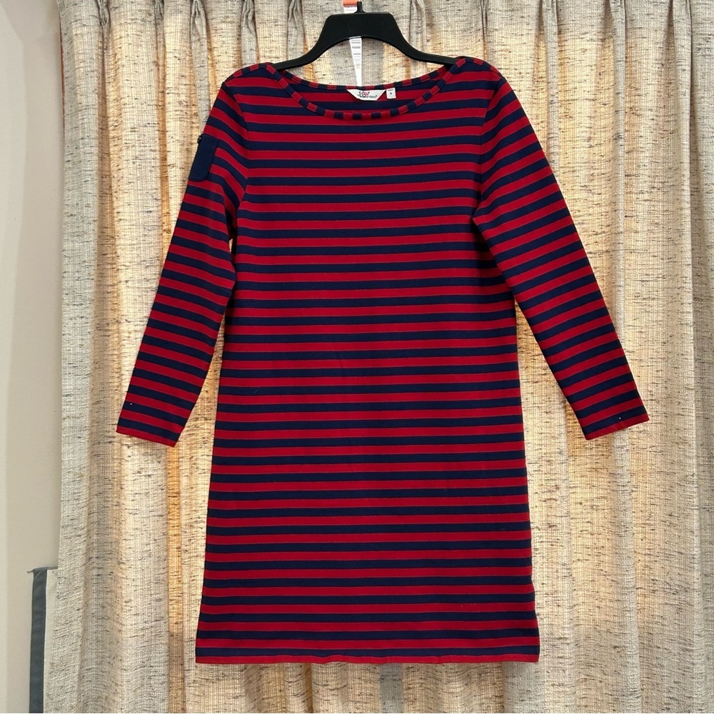 Vineyard Vines Long Sleeve Stripe Knit Dress - Small
